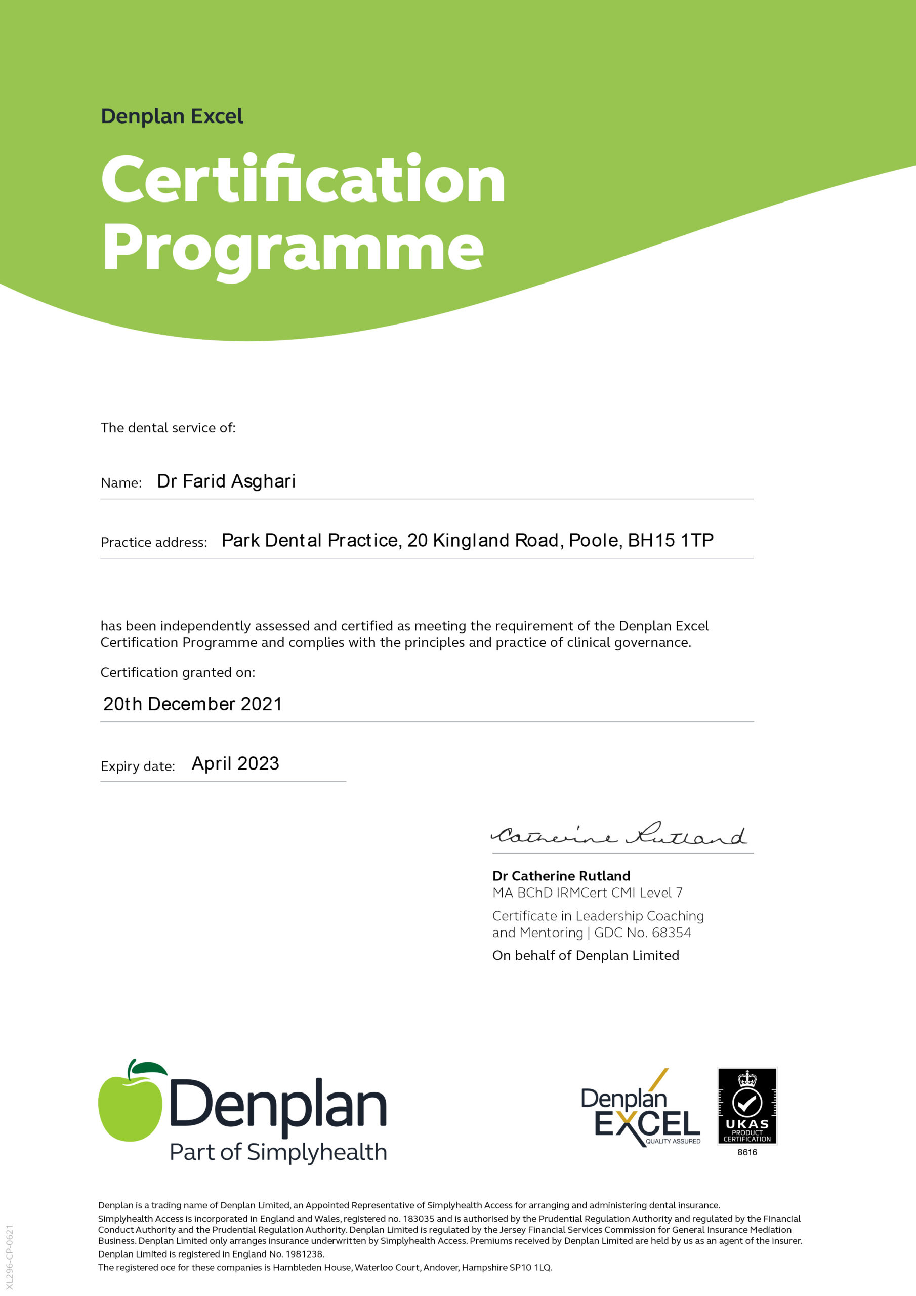 Denplan – Park Dental